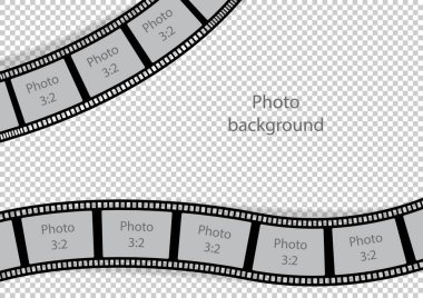 Vintage fotoğraf çerçeveleri film şeridi şablon girdap