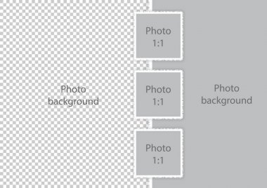 Modern fotoğraf çerçeveleri şablon yumuşak beyaz Kenarlıklar kolaj