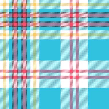 Turkuaz ekose onay kumaş seamless modeli