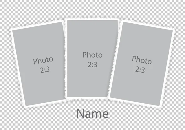 模板现代 photoframes 软白色框架 — 图库矢量图片