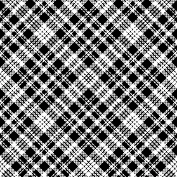 Abstarct comprobar pixel patrón sin costura negro blanco — Vector de stock