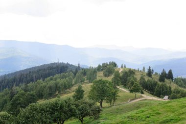 Manzara yüksek ridge perspektif geçen yol