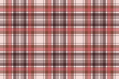 Kahverengi geleneksel ekose kumaş doku seamless modeli