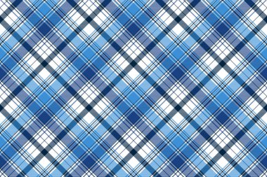 Mavi çapraz soyut ekose seamless modeli