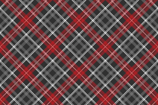 Gray plaid fabric texture seamless pattern — Stock Vector