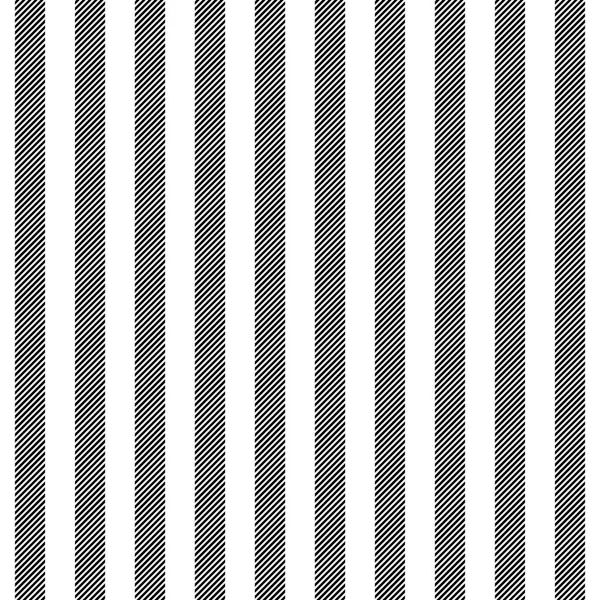 Siyah beyaz çizgili kumaş doku seamless modeli — Stok Vektör