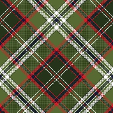 Yeşil onay ekose piksel sorunsuz kumaş doku