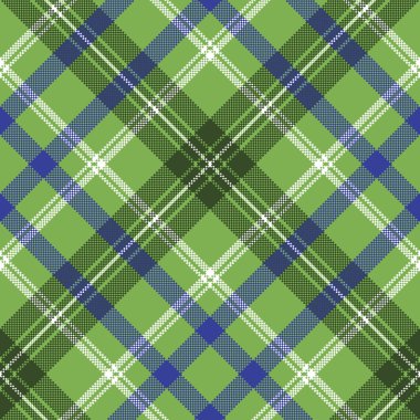 Yeşil tartan onay ekose sorunsuz piksel deseni