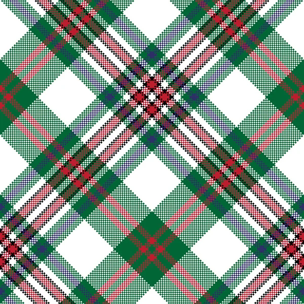 Pixel sans couture motif vérifier la texture du tissu tartan — Image vectorielle