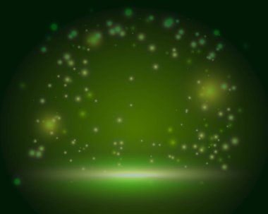 Yeşil İrlanda sihirli orman sahne zemin boş şablon