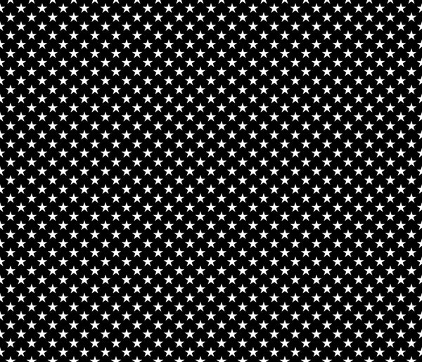 Seamless pattern white stars on black background