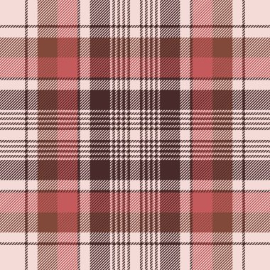 Kahverengi geleneksel ekose kumaş doku seamless modeli