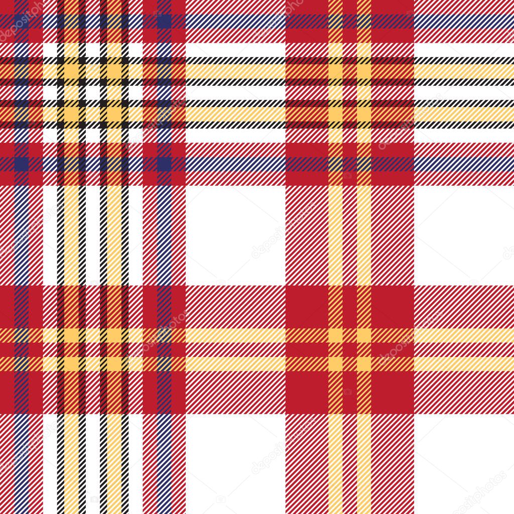 White red check seamless fabric texture