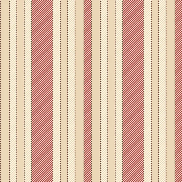 Textura clásica de rayas rojas beige sin costuras — Vector de stock