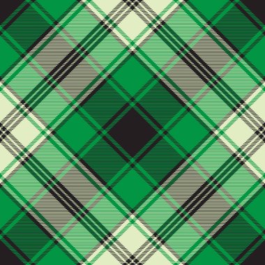 Yeşil onay ekose sorunsuz kumaş doku