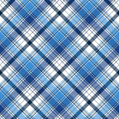 Mavi çapraz soyut ekose seamless modeli