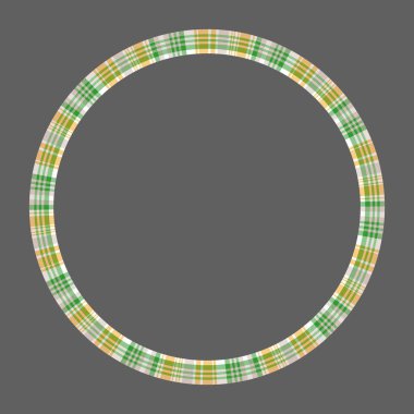 Yuvarlak çerçeve vektör Vintage desen tasarım şablonu. Daire Borde