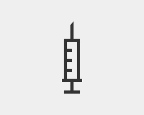 Icônes médicales vecteur. icône de seringue médicament médicament . — Image vectorielle