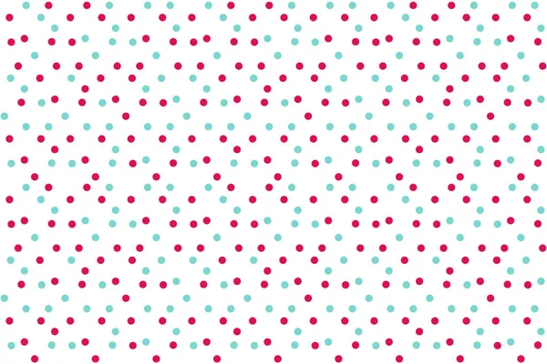 Classic baby färg bakgrund slumpmässiga prickar Polka sömlösa mönster — Stock vektor