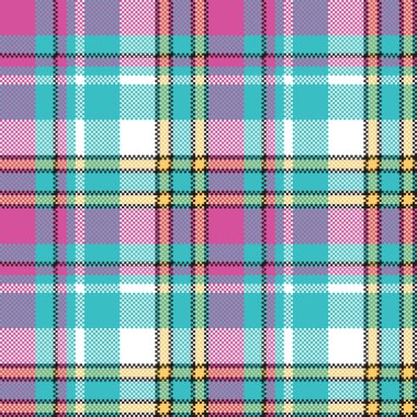 Bebek renk kontrol kumaş piksel doku seamless modeli