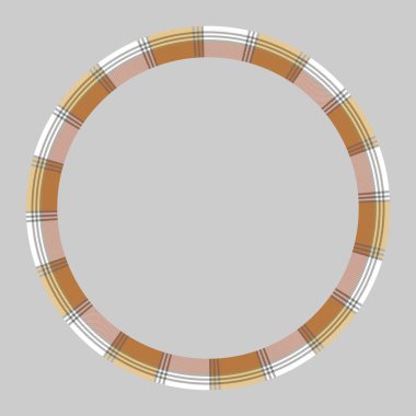 Yuvarlak çerçeve vektör Vintage desen tasarım şablonu. Daire Borde