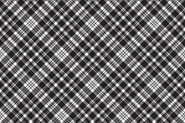 Diagonális fekete fehér kockás sreamless minta — Stock Vector