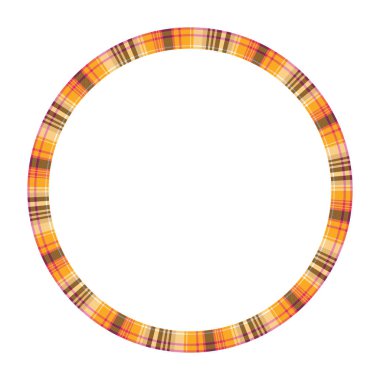 Yuvarlak çerçeve vektör Vintage desen tasarım şablonu. Daire Borde