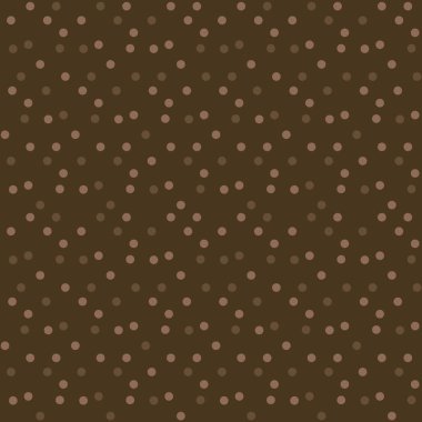 Koyu çikolata arka plan polka nokta dikişsiz desen
