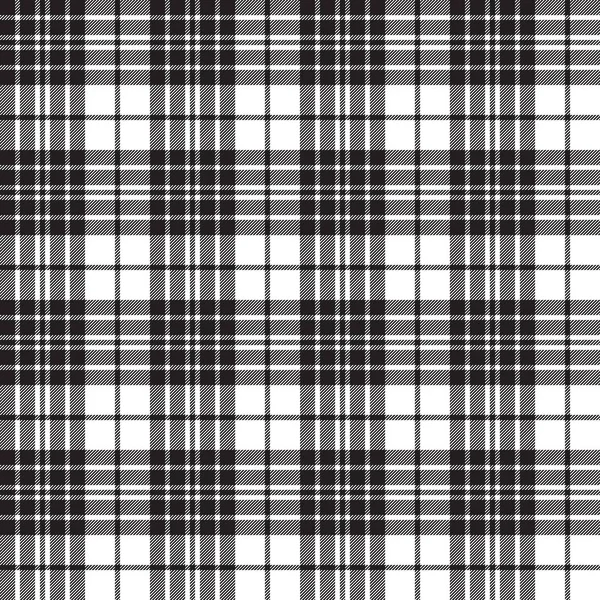 Blackberry Clan tartan diagonal black white seamless pattern — стоковый вектор