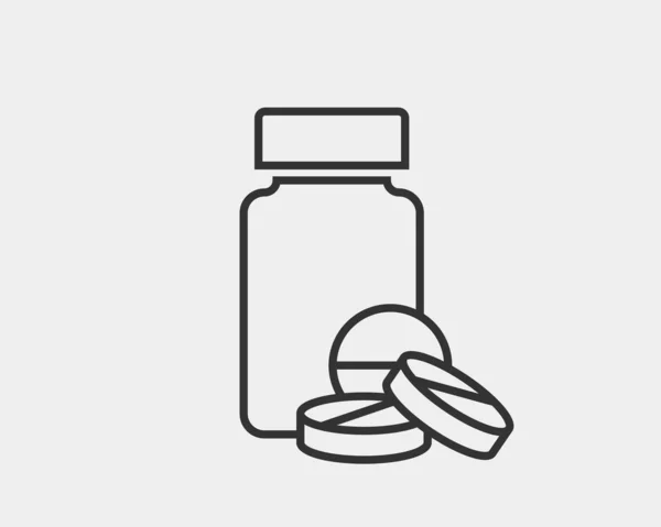 Icônes médicales vecteur. Pilules icône médicament médicament . — Image vectorielle
