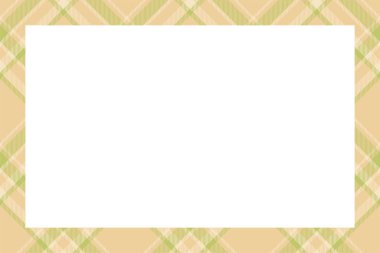 Vintage çerçeve vektörü. İskoç sınır deseni retro tarzı. Tarta