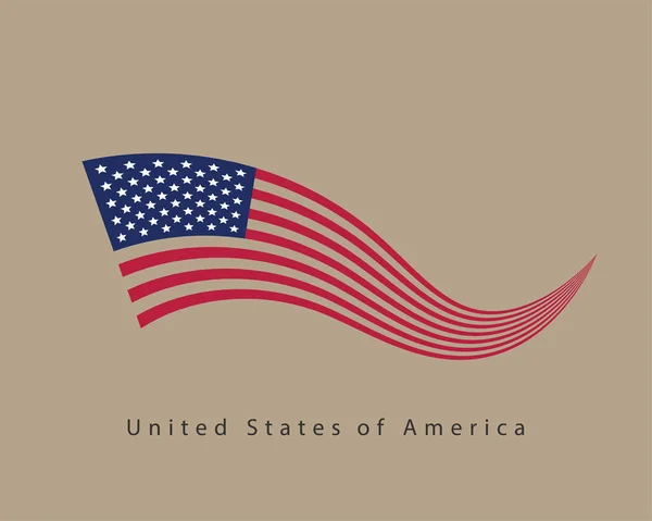 USA flag vector. Modern style United States of America symbol. A — Stock Vector