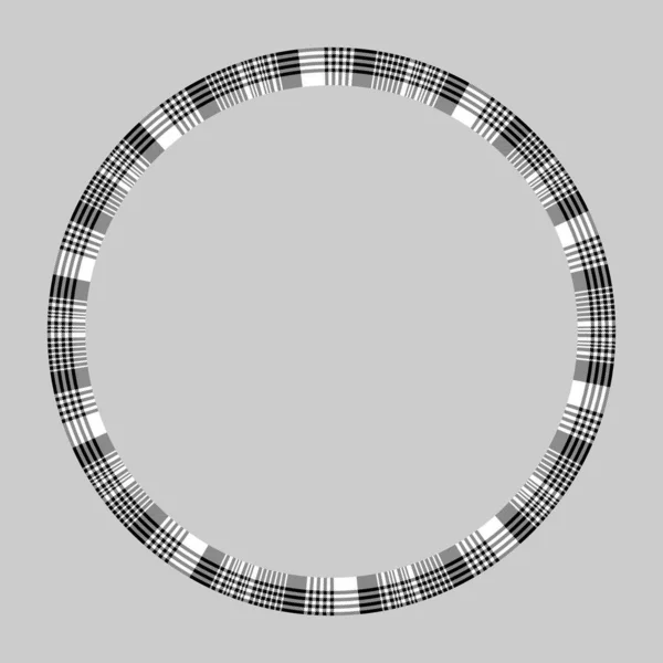 Ronde frame vector Vintage patroon ontwerpsjabloon. Cirkel borde — Stockvector