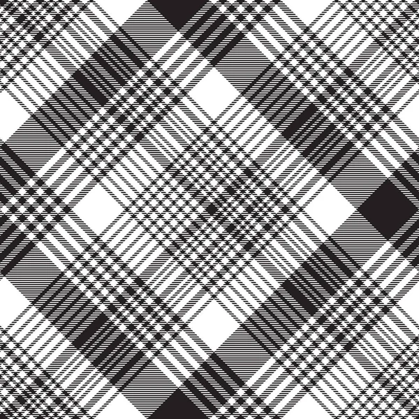 Картатий плетений чорно-білий безшовний візерунок — стоковий вектор