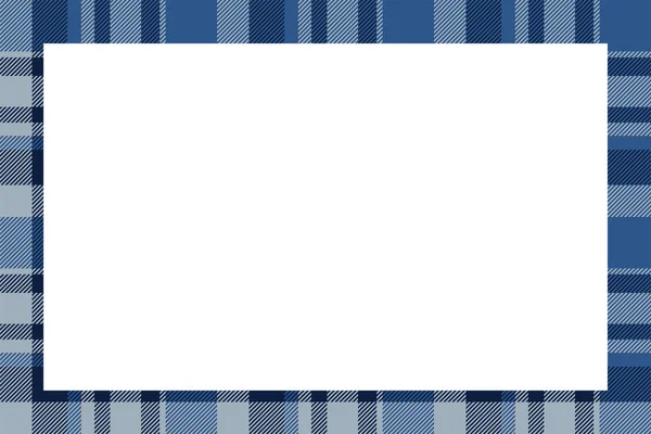 Vintage frame vector. Scottish border pattern retro style. Tarta — Stock Vector