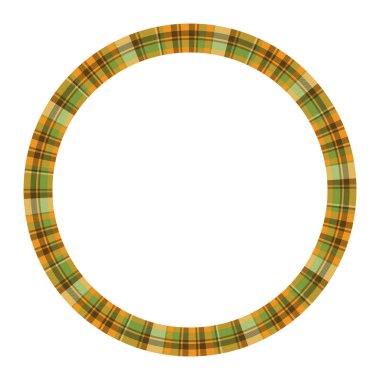 Yuvarlak çerçeve vektör Vintage desen tasarım şablonu. Daire Borde