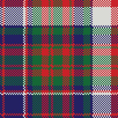 İngiliz tartan kontrol ekose Dikişsiz desen