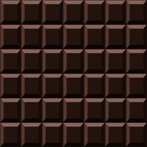 Tmavá čokoláda bezešvé vzor sladké textury — Stockový vektor