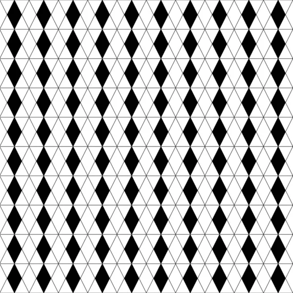 Seamless vector pattern. Geometric background texture. Black and — Stock Vector