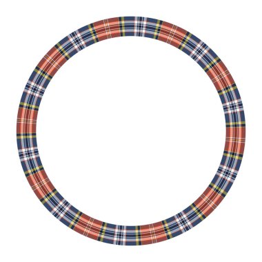 Yuvarlak çerçeve vektör Vintage desen tasarım şablonu. Daire Borde