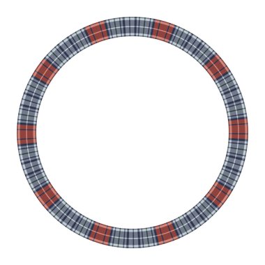 Yuvarlak çerçeve vektör Vintage desen tasarım şablonu. Daire Borde