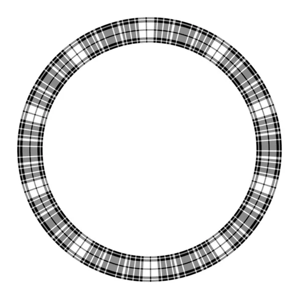 Kulatý návrh vzorku se zaobhovaná vektorovou šablonou. Bordní kruh — Stockový vektor