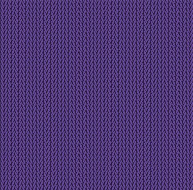 Örgü deseni mor renk. Vektörsüz desenli kumaş. Örgü.