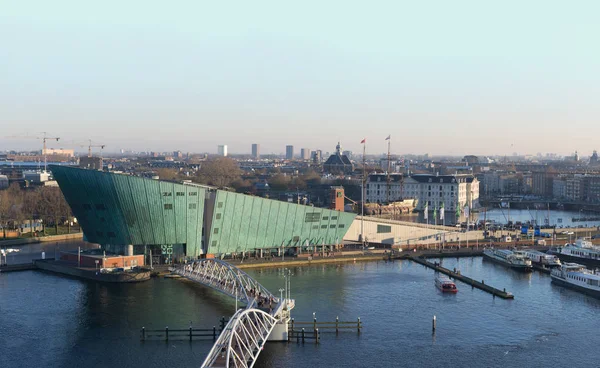 Amsterdam, Hollanda - şehrin en üst manzarası — Stok fotoğraf
