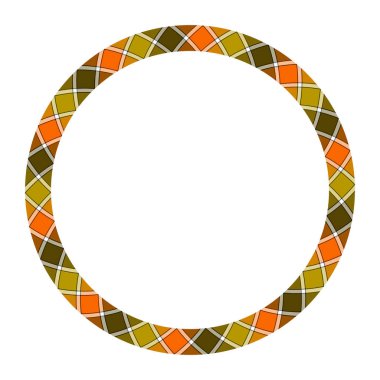 Çember kenarlıkları ve çerçeveler vektörü. Yuvarlak kenarlık deseni geometrik