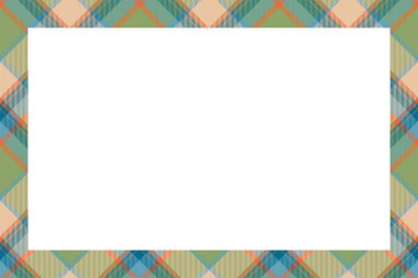 Vintage çerçeve vektörü. İskoç sınır deseni retro tarzı. Tarta
