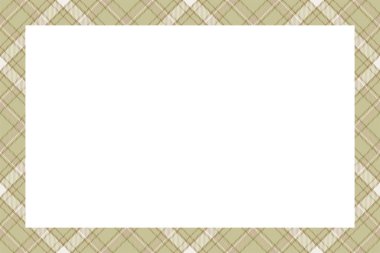 Vintage çerçeve vektörü. İskoç sınır deseni retro tarzı. Tarta