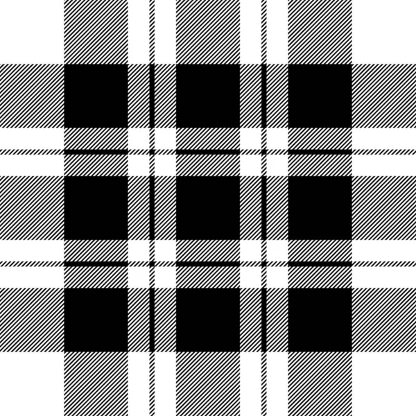 체크 대각선 텍스처 블랙 화이트 완벽 한 패턴 — 스톡 벡터