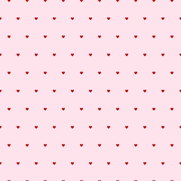 Herznahtloses Muster. rosa Vektor Hintergrund mit Herz. Liebe — Stockvektor
