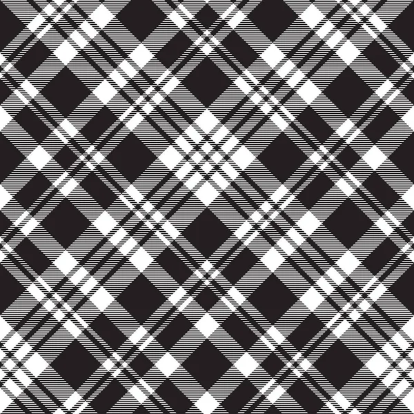 Diagonal schwarz weiß kariertes Muster — Stockvektor